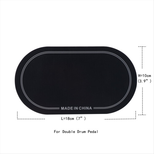 Bass Drum Patch, Drumvel Drum Percussie Instrument Zwart 10 X 18cm 1