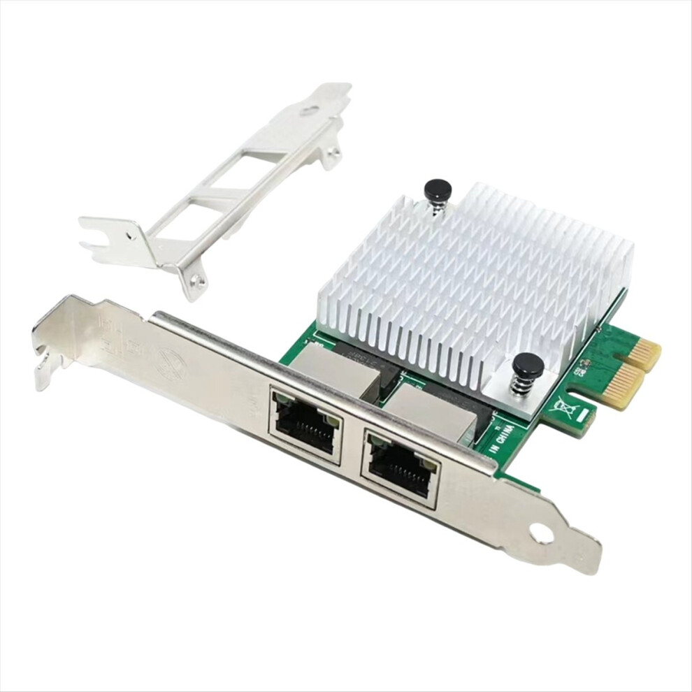 2 Rj45 Port Pcie X1 Realtek 8111F+Asm1082e Chipset Lan Network Card 4853607725243