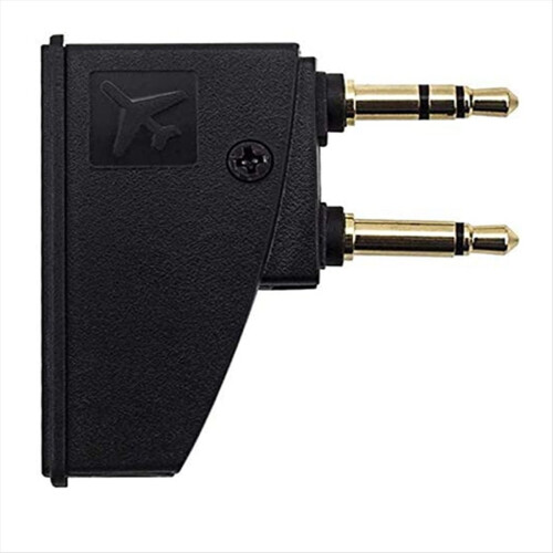 Flight Headphone Adapter 3.5 Mono Plug to 2X3.5 Plugs 2