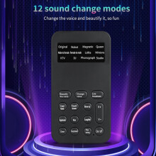 S9 Voice Changer 12 Stemveranderende Modulator met instelbare stem