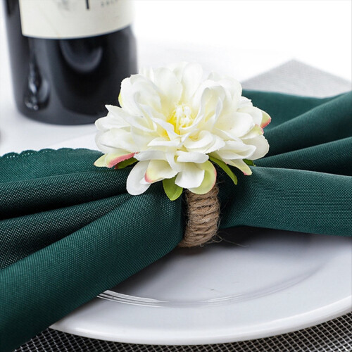 Flower Dinner Napkin Holder for Table Decoration Robinegg blue 2