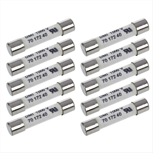 1000V 500MA 10Pcs Practical White Ceramic Fuse for Multimeter