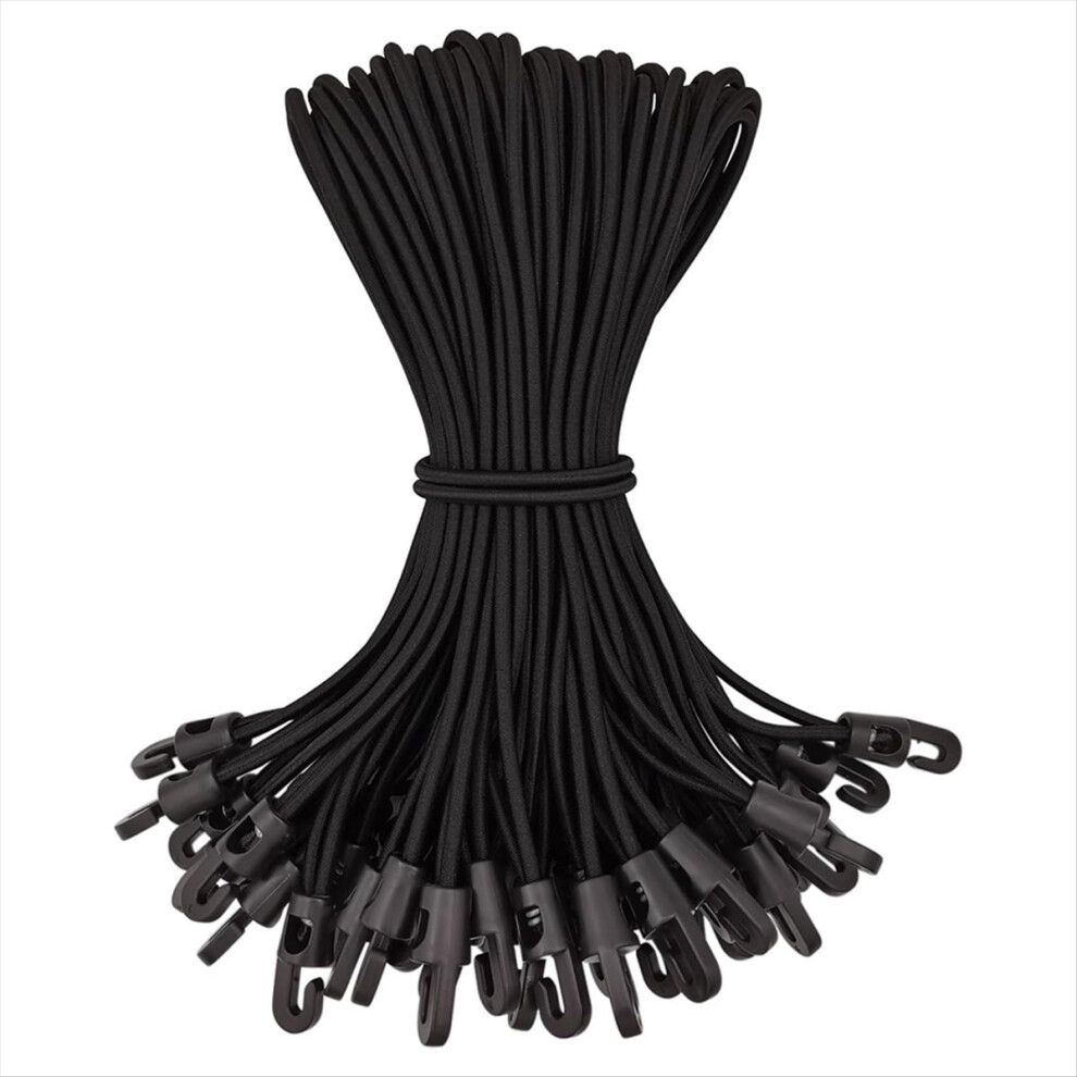 Neznačkové 50Pcs Bungee Cord With Hooks,Expander With Hooks Rubber Tensioner