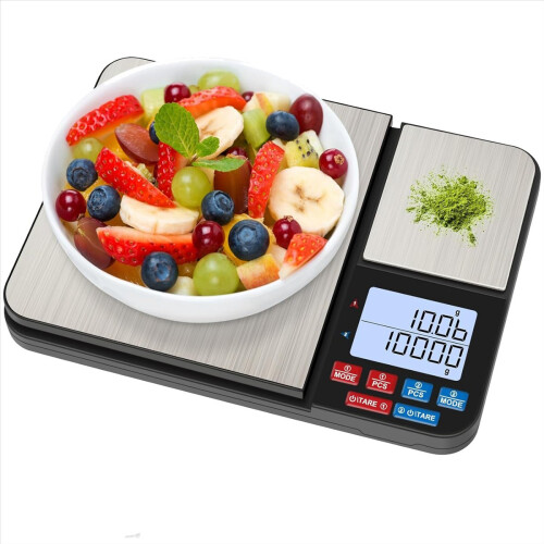 Balance de cuisine à double plateforme [10 kg/1 g]