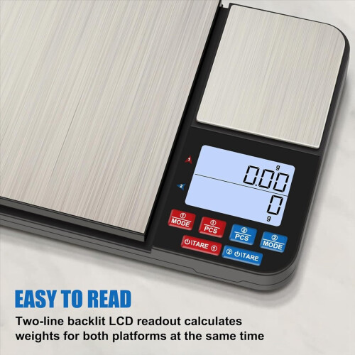 Balance de cuisine à double plateforme [10 kg/1 g] 1
