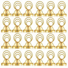 24 stuks gouden tafelnummerhouders, draadfotohouder