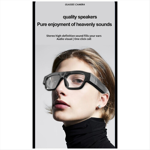 Óculos inteligentes Bluetooth 4K, sem cartão 64G 2