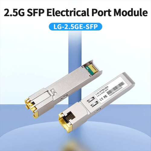 2.5G SFP Module 2500M Optical Port Turn to RJ45 Transceiver Module 2