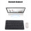 Πληκτρολόγιο για Tablet PC Αξεσουάρ Tablet Gaming Λευκό 6