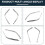 Front Rear Bumper Side Chrome Trim for X204 W204 7