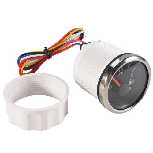Δείκτης Στάθμης Καυσίμου 52mm 0-190Ohm με δυνατότητα εναλλαγής 240-33Ohm με Συναγερμό Μαύρο 1