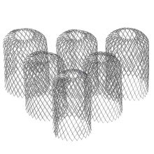 6er-Pack Dachrinnenschutz 3 Zoll Aluminiumfilter zum Stoppen von Verstopfungen