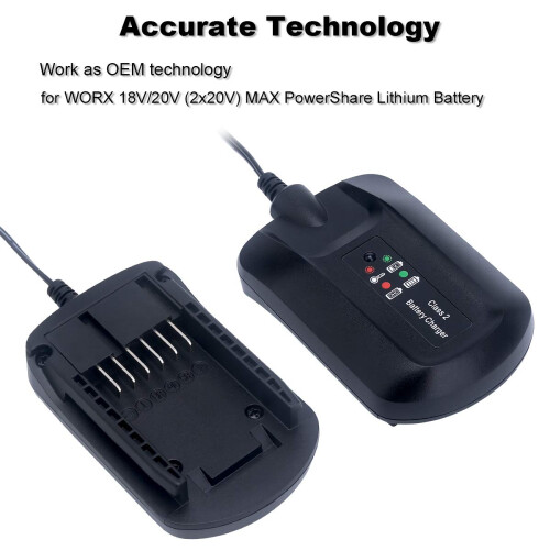 Chargeur US compatible avec batterie PowerShare 18 V/20 V 2