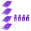 12er-Packung Trabricks stapelbare Diamond Art Tabletts mit Deckel, B 1