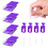 12er-Packung Trabricks stapelbare Diamond Art Tabletts mit Deckel, B 2