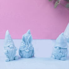 3D Dwerg Siliconen Kaarsenmal - Portret van de Kerstman, Ideeën voor Cadeaus voor Thuis