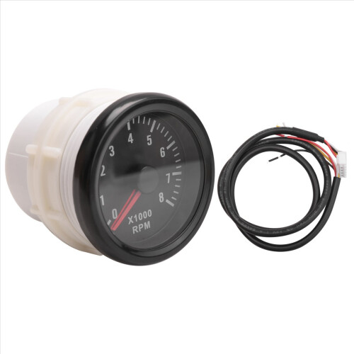 Tacômetro elétrico de 52mm, 0-8000 rpm, medidor tacho de 2 polegadas rpm 2