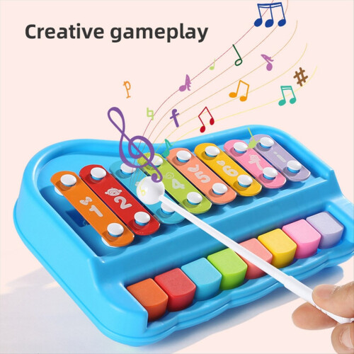 Kinderpianospeelgoed Achttonige handpercussie-instrumenten A 1