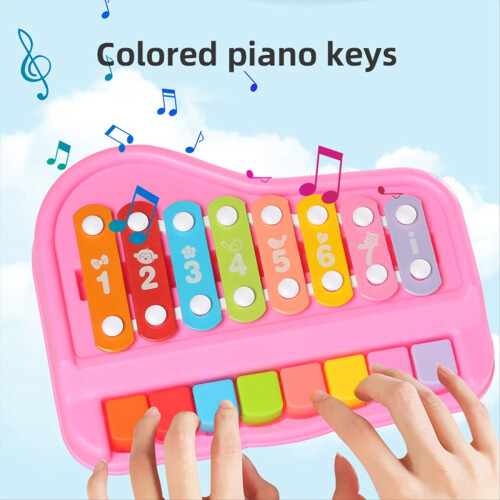 Kinderpianospeelgoed Achttonige handpercussie-instrumenten A 2