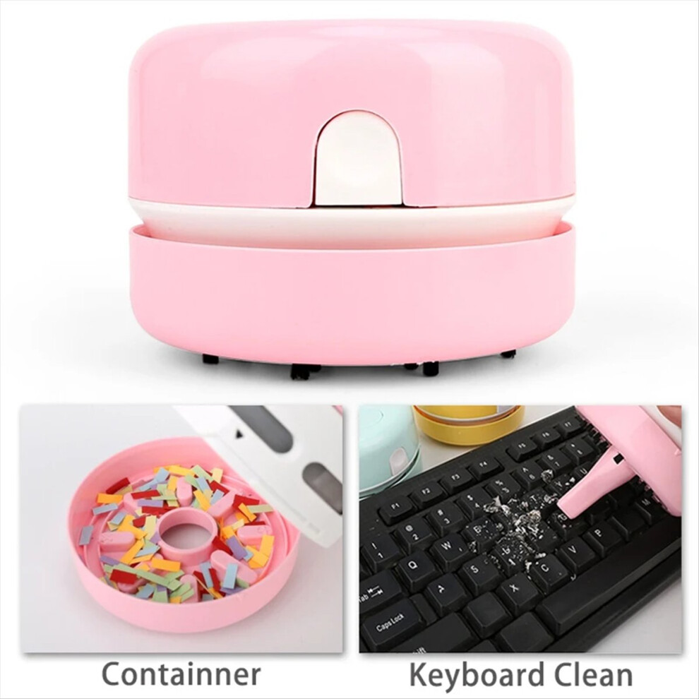 Desktop Cleaner Mini Desk Vacuum Cleaner Desktop Dust Remover Green 4853503708746