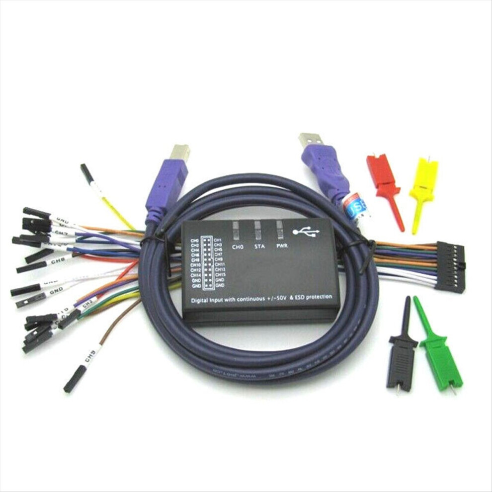 New 16Ch 100Mhz Usb Logic Analyzer For Arm Fpga 4853503711524