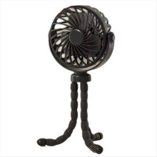 Kinderwagenventilator Mini Buitenventilator USB Snelheid Flexibel Zwart