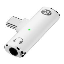 USB C to Audio Jack Adapter with 100W Fast Charging,B