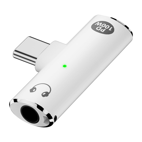 USB C to Audio Jack Adapter with 100W Fast Charging,B