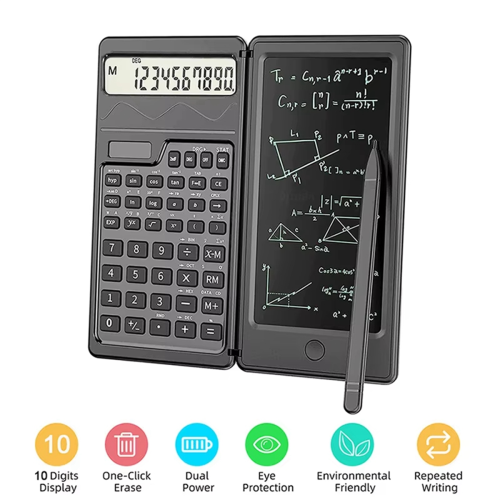 Solar Scientific Calculator with LCD Notepad Functions for Students 2