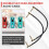 Guitar Line Effect Device Connects Wire Double Flat Audio Line 30CM 7