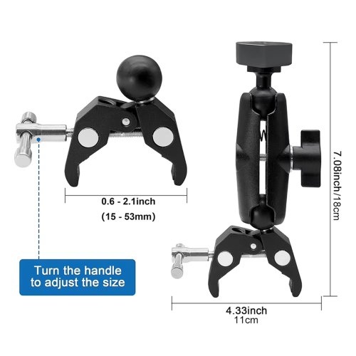 Pour le kit de support de serrage réglable Mini Mount Clamp Mount 1