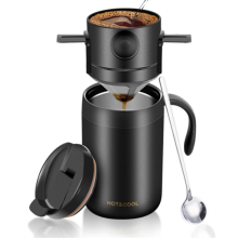 Conjunto de cafeteira portátil para camping, viagens, camping e escritórios