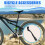 Suporte de bicicleta para bicicleta de 24 a 29 polegadas, suporte de bicicleta ajustável, 4