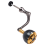 Roda de pesca com bola de metal e cabo de balanço modificado, A 1