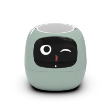 Flowerpot Plant Robot Rich Expression Interaction Companion Gift,C