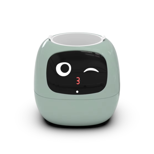 Flowerpot Plant Robot Rich Expression Interaction Companion Gift,C
