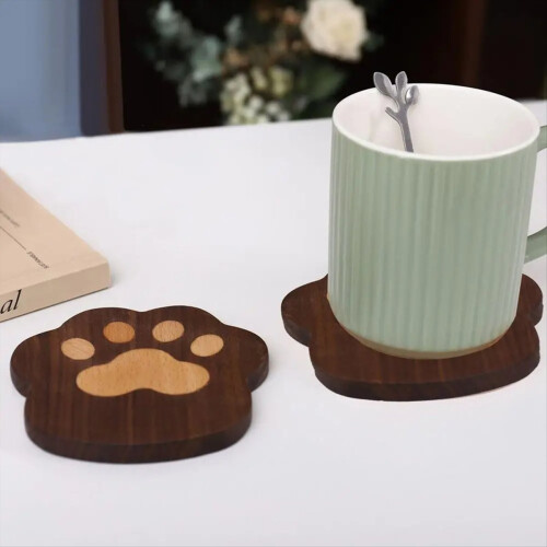 Απορροφητικά χαλάκια Cat PawCoaster Animal Cat PawCup 2