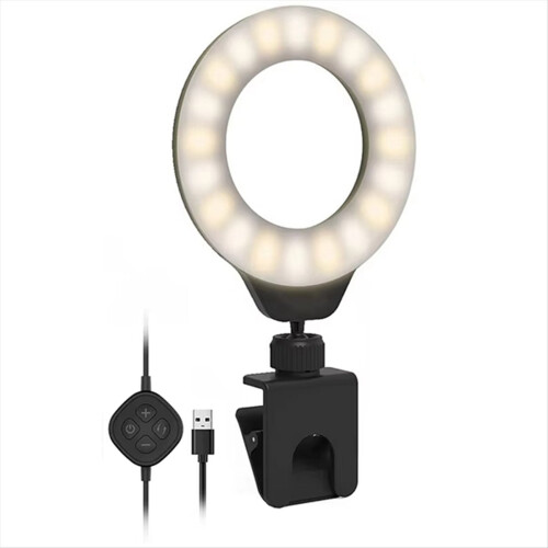Ρυθμιζόμενο φωτιστικό Vedio LED Selfie Light με κλιπ σε φορητό υπολογιστή