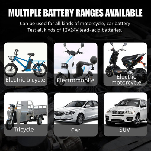 Car Battery Tester 12V 24V System Detect Auto Battery Analyzer 2