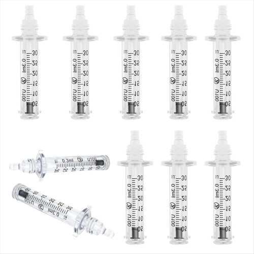 Empty Ampoule Nozzle - Disposable ,Individually Wrapped (10pcs) 0.3ML