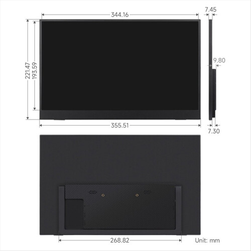 Tela LCD sensível ao toque de 15,6 polegadas para 5 celulares do Reino Unido 1