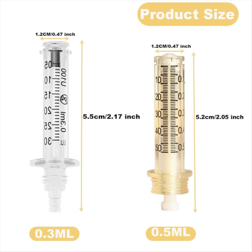 Empty Ampoule Nozzle - Disposable ,Individually Wrapped (10pcs) 0.3ML 1