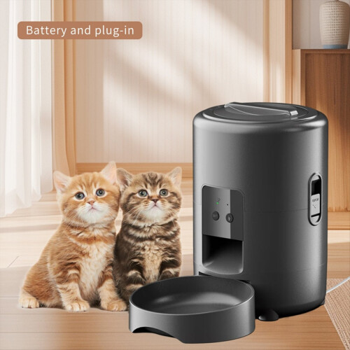 2L Automatischer Smart WIFI Button Katzenfutterspender Tierfutterspender 2