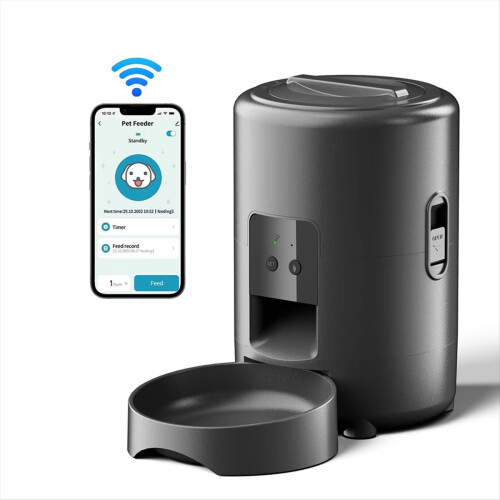 2L Automatischer Smart WIFI Button Katzenfutterspender Tierfutterspender 1