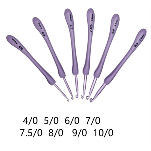 8Pcs Crochet Hooks Set Craft Crochet Weaving Knitting Needles Hooks 2