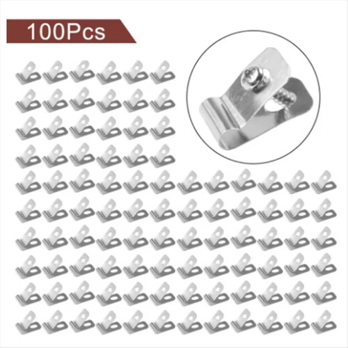 Lot de 100 pinces de fixation pour clôtures agricoles 1