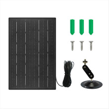 Painéis solares de 10 W e 5 V para câmeras de segurança com bateria recarregável