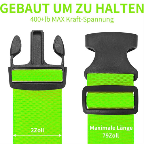 4er Set Koffergurte für Reisekoffer, Koffergurt Set, 1