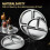 Pacote com 4 pratos de aço inoxidável, 8 polegadas, pratos redondos divididos em 3 seções 4