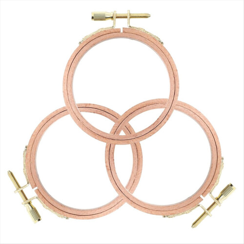 3er-Pack 3-Zoll-Stickrahmen Kleiner Stickrahmen